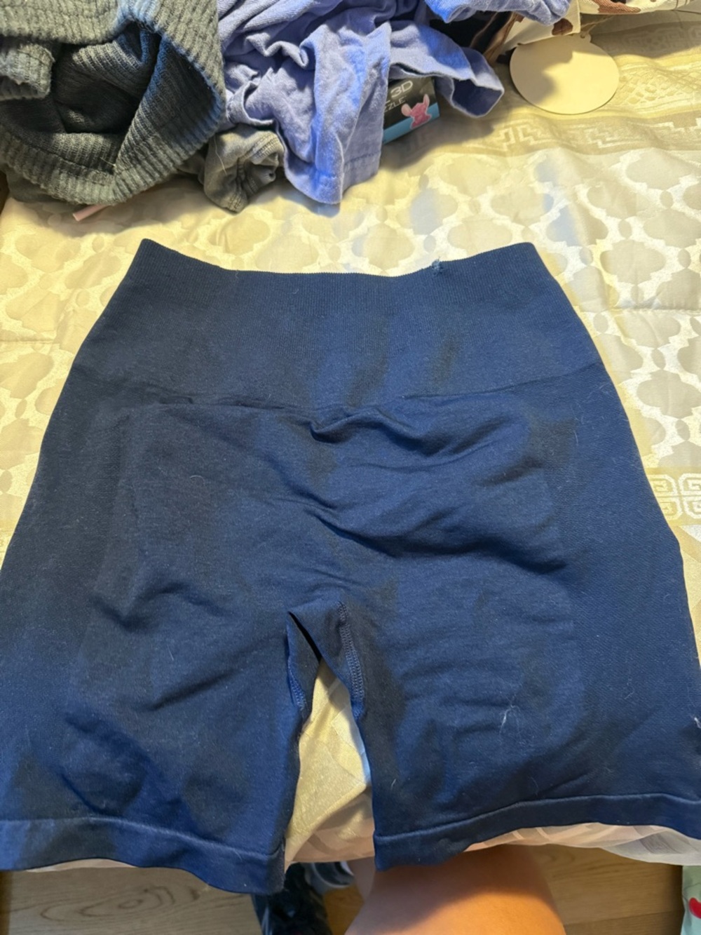 Women's Navy Compression Shorts